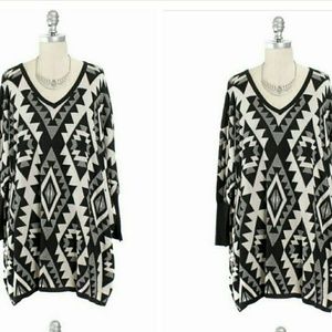 Aztec bonfire sweater dress