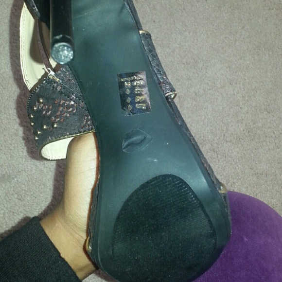 Animal print studded heels - Picture 3 of 4