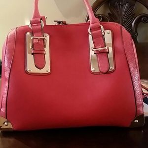 Red handbag