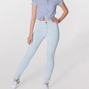AA light wash indigo easy jeans