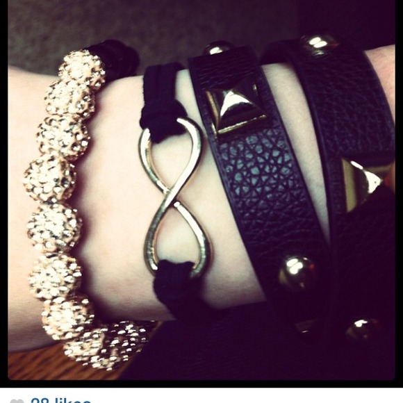 CZ Swarovski Crystal/Hematite Shamballa  Bracelet