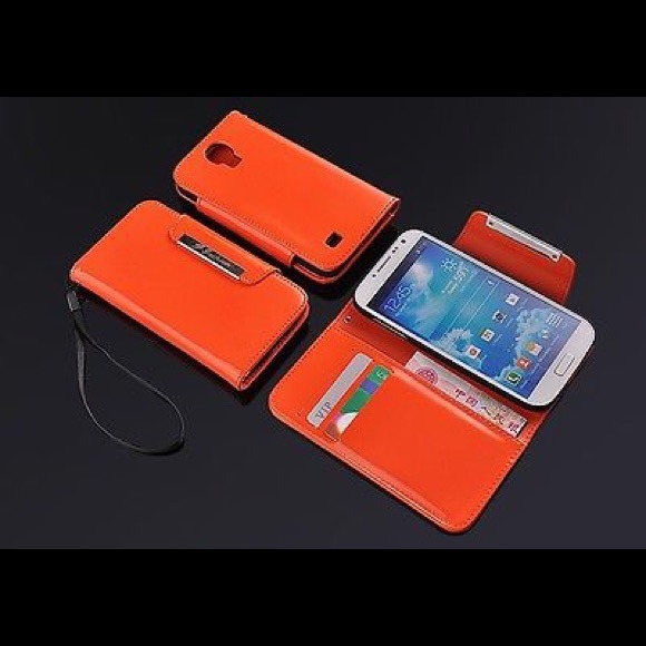 Luxury PU Leather Samsung Galaxy S4 Wallet Case