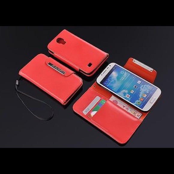 Luxury PU Leather Samsung Galaxy S4 Wallet Case