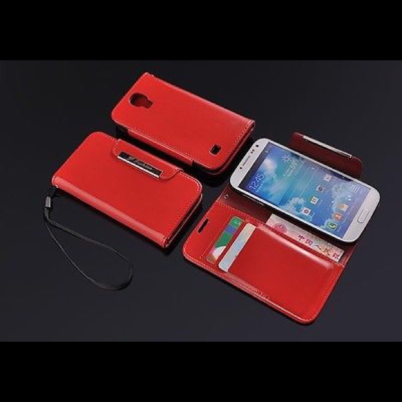 Luxury PU Leather Samsung Galaxy S4 Wallet Case
