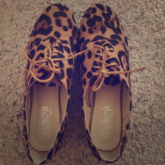 Leopard Oxfords