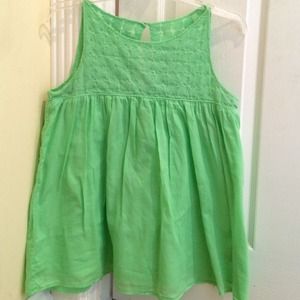 j.crew green top