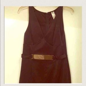 Very 💋Sexy black low cut  black dress with gold