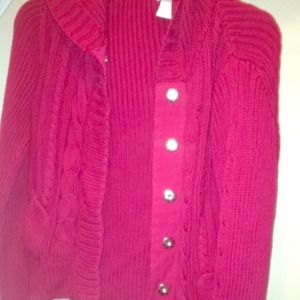 Red Knit Jacket