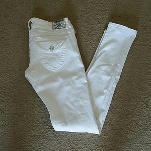 White True Religion jeans