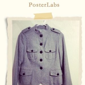 Banana Republic Grey Military Jacket