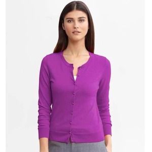 Banana Republic Ana Cardigan Purple Size M