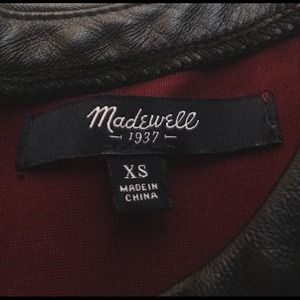 ⬇️REDUCED⬇️ Madewell dress with faux leather trim!