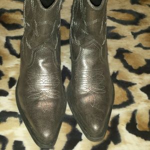 Silver boots