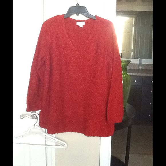 NWOT Red long sleeve sweater
