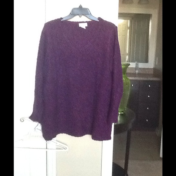 NWOT Purple long sleeve sweater
