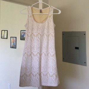 Lacy white dress