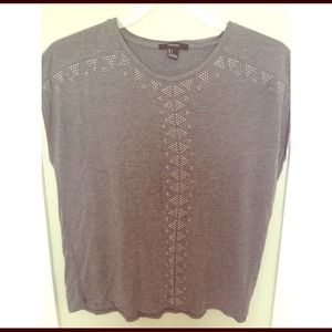 Short sleeve studded shirt