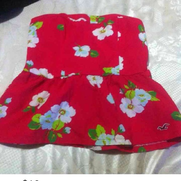 Strapless top