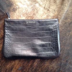 Givenchy Croc- Stamped clutch.