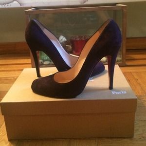 Christian Louboutin Plum Suede pumps