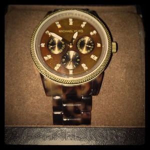 Michael Kors tortoise watch