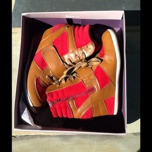 Brown Sneaker Wedges