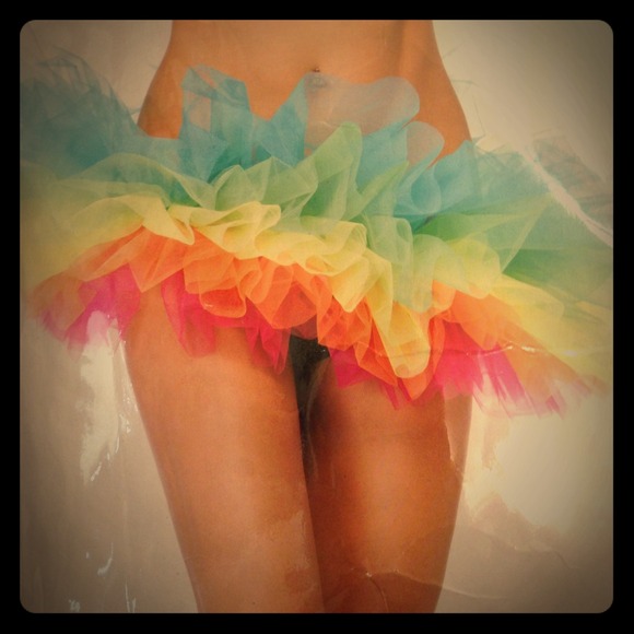 Rainbow Organza Tutu