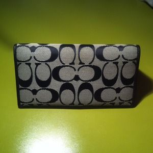 JUST REDUCED Coach Signature Checkbook