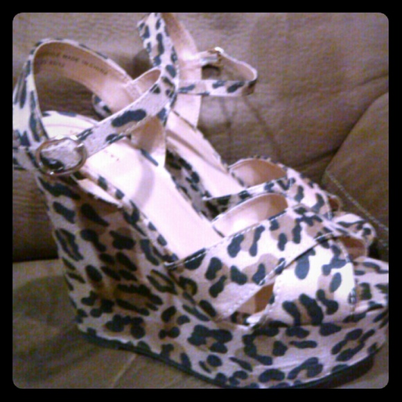 Xhilaration Shoes - Sexy as hell animal print wedges