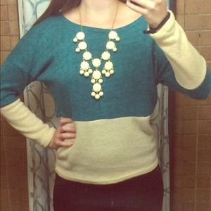 Color block sweater