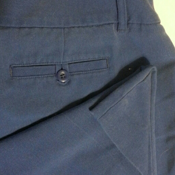 Office-chic: Royal blue flare leg dress pants. - Picture 4 of 4