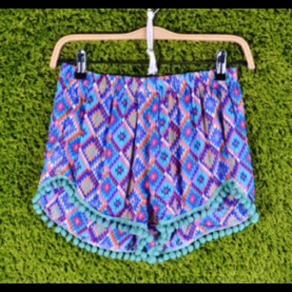 Tribal Pom Pom Shorts
