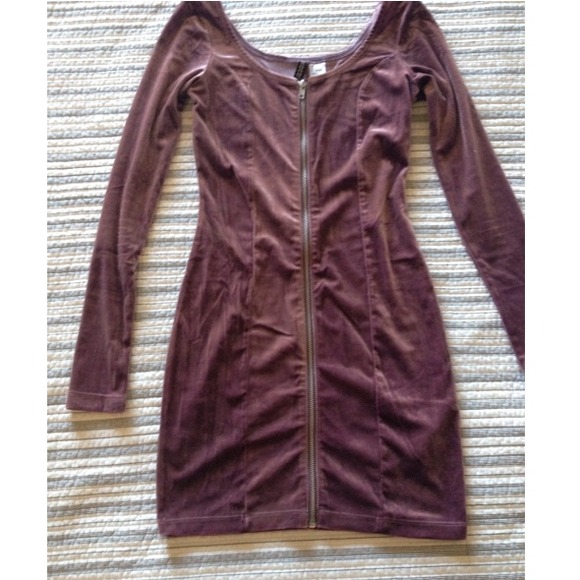 velvet purple tight dress