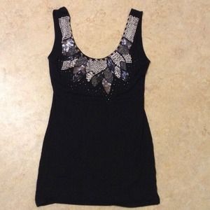 Bead Embellished Women's Tank