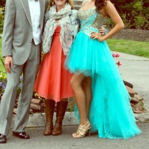 Sherri Hill high low prom dress