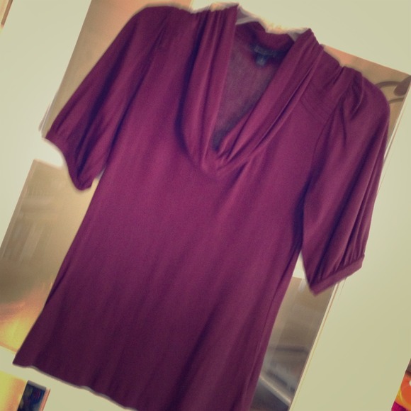 Banana Republic wine blouse size s