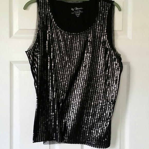 Black Tailored Tank Chicos size 2