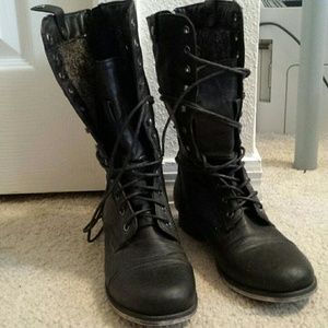 Steve Madden combat boots