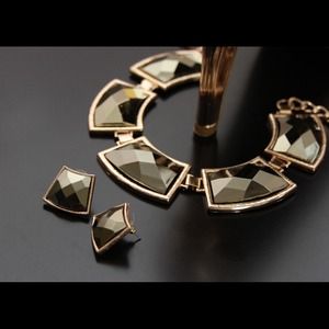 SOLD Gorgeous, stately necklace and earrings!