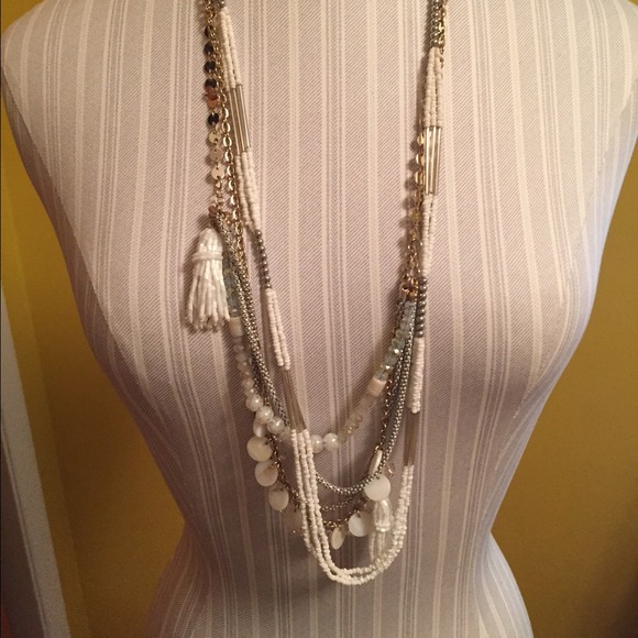 Long layered necklace