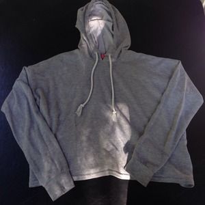 Cropped pull over sweater