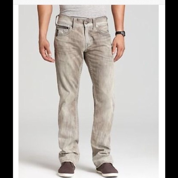 True religion mens Bobby black zipper jeans