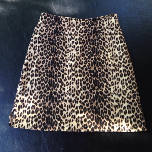 Vintage sexy leopard high waist pencil skirt