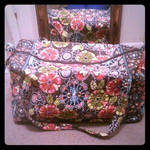 Vera bradley inspired duffle bag