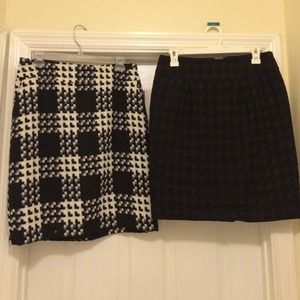 !ON SALE! 2 merona skirts - houndstooth patterned