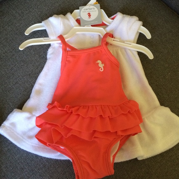 Brand newOne piece swimsuit with matching cover up
