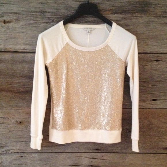 Banana Republic Gold Sequined Sweatshirt!
