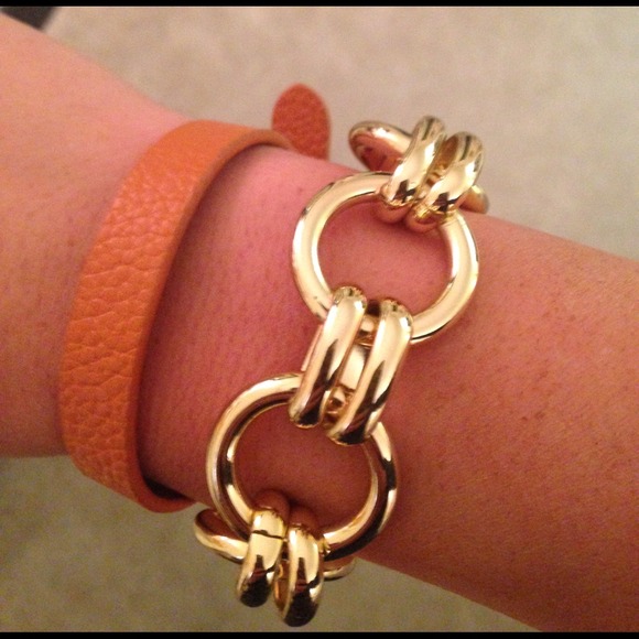 C Wonder Leather Wrap Bracelet