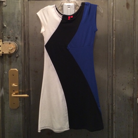 Blue, Black & White Dress!