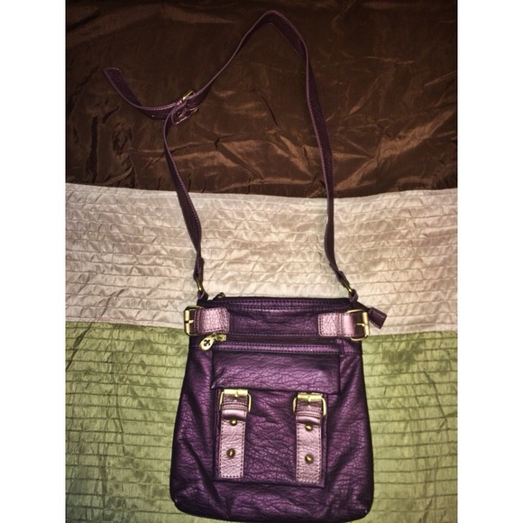 Purple cross purse
